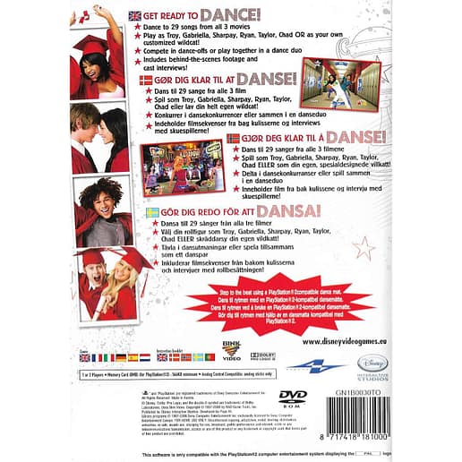 High School Musical 3 Senior Year Dance Playstation 2 PS2 Nordic (Begagnad)