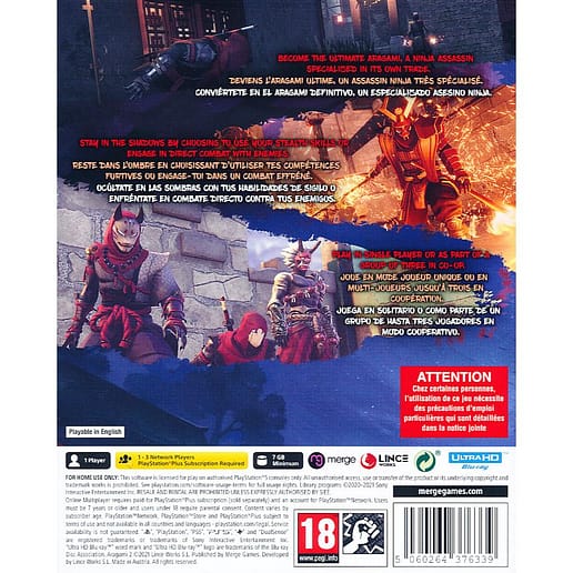 Aragami 2 Playstation 5