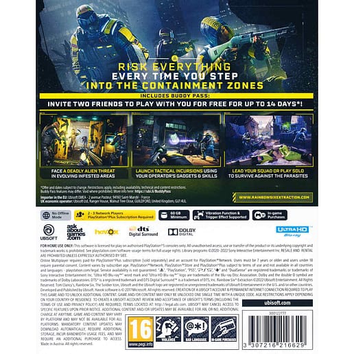 Tom Clancys Rainbow Six Extraction Playstation 5