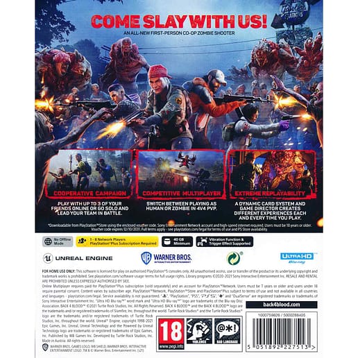 Back 4 Blood Playstation 5