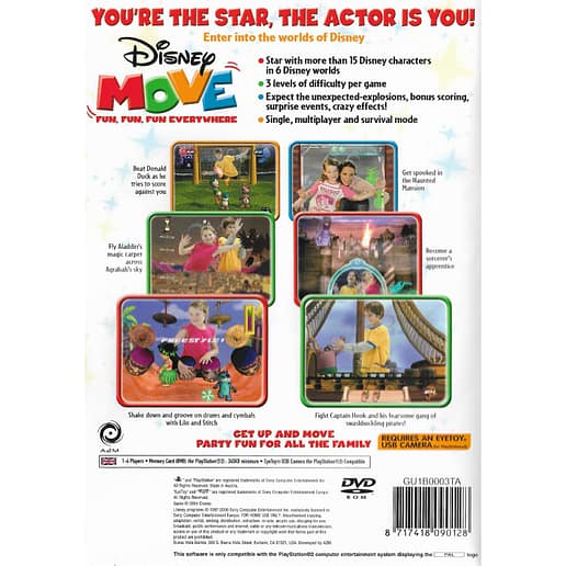 Disney Move Playstation 2 PS2 (Begagnad)