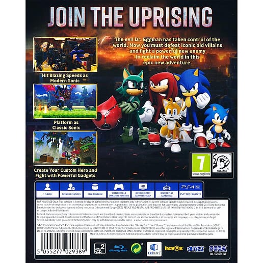 Sonic Forces Playstation 4