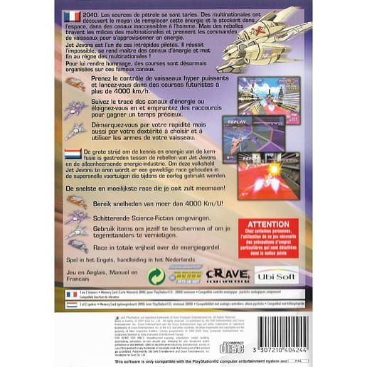 Jet Ion GP Playstation 2 PS2 French / Dutch (Begagnad)