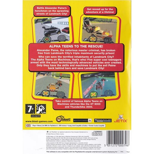 Action Man ATOM Alpha Teens on Machines Playstation 2 PS2 (Begagnad)
