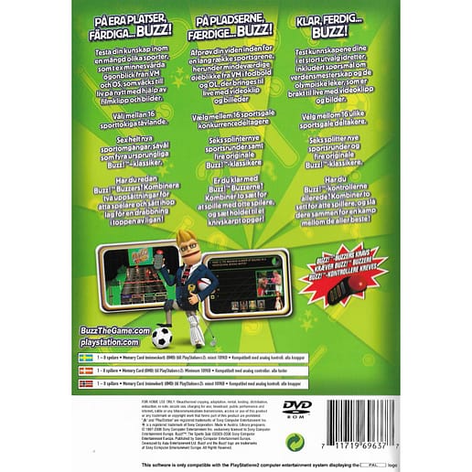 Buzz The Sports Quiz Playstation 2 PS2 Nordic (Begagnad)
