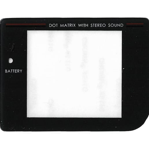 Skärm Svart Glas Gameboy Orginal