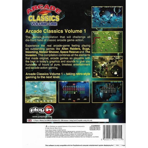 Arcade Classics Volume One Playstation 2 PS2 (Begagnad)