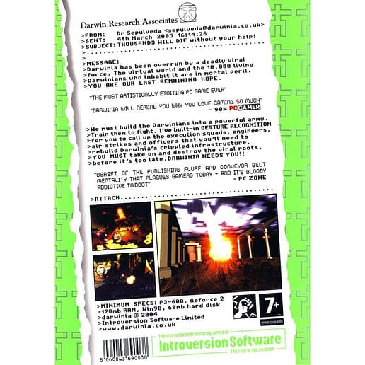 Darwinia PC CD (Begagnad)