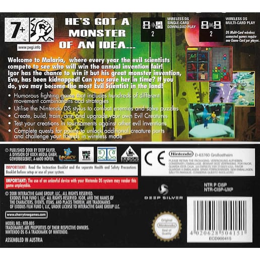 Igor The Game Nintendo DS (Begagnad)