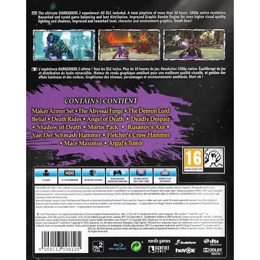 Darksiders II Deathinitive Edition Playstation 4 PS4 (Begagnad)