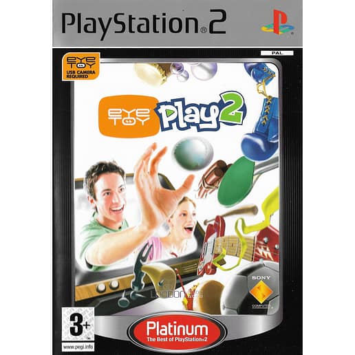 EyeToy Play 2 Playstation 2 PS2 Platinum Bundle Copy Nordic (Begagnad)