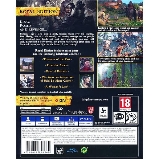 Kingdom Come Deliverance Royal Edition Playstation 4 PS4 (Begagnad)