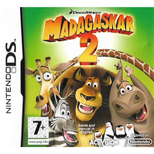 Madagaskar 2 Nintendo DS Nordic (Begagnad)