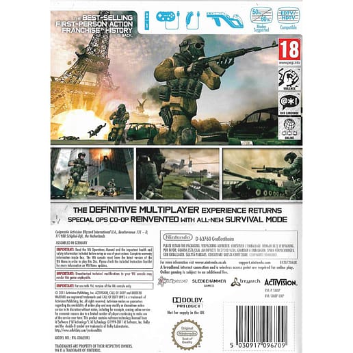 Call of Duty Modern Warfare 3 Nintendo Wii (Begagnad)