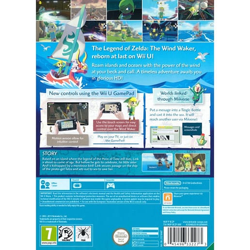 The Legend of Zelda The Wind Waker HD Nintendo Wii U (Begagnad)