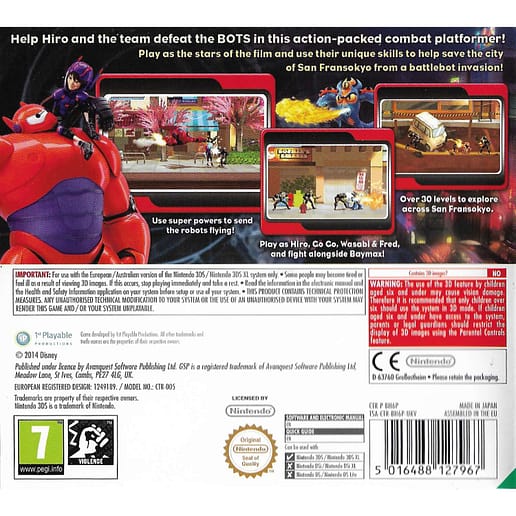 Big Hero 6 Battle in the Bay Nintendo 3DS (Begagnad)