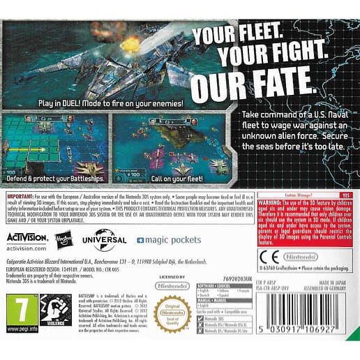 Battleship Nintendo 3DS (Begagnad)