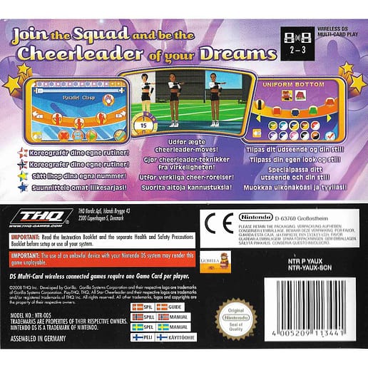 All Star Cheerleader Nintendo DS Nordic (Begagnad)