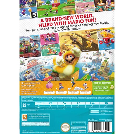 Super Mario 3D World Nintendo Wii U Nintendo Selects (Begagnad)
