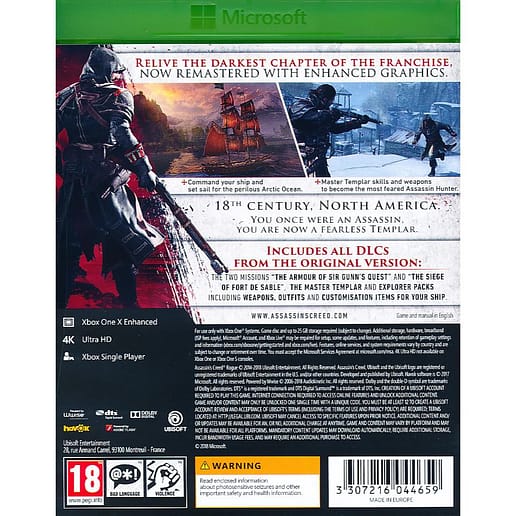 Assassins Creed Rogue Remastered Xbox One