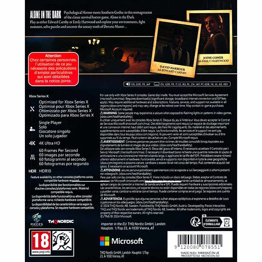 Alone in the Dark Xbox Series X