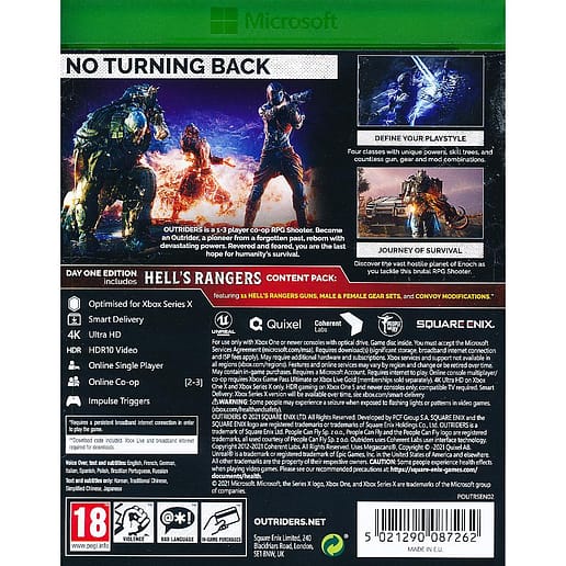 Outriders Day One Edition Xbox Series X Xbox One