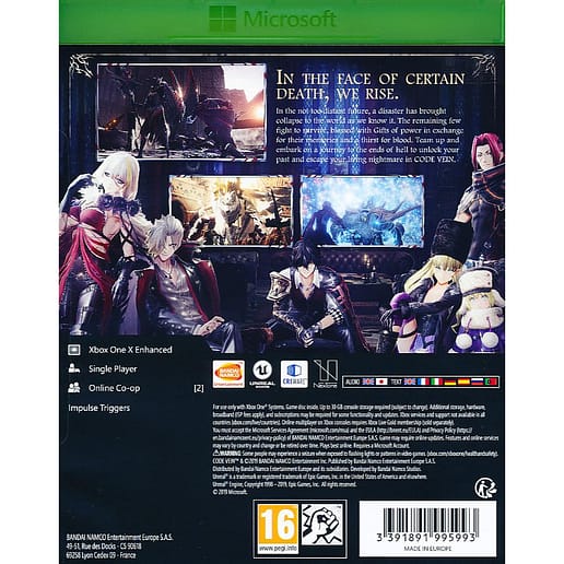 Code Vein Xbox One