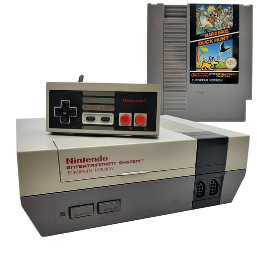 Nintendo NES 8-bit Basenhet + Super Mario Bros & Duck Hunt