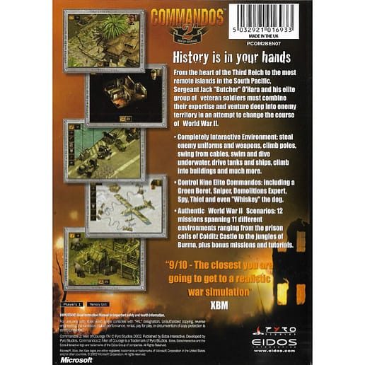 Commandos 2 Xbox (Begagnad)