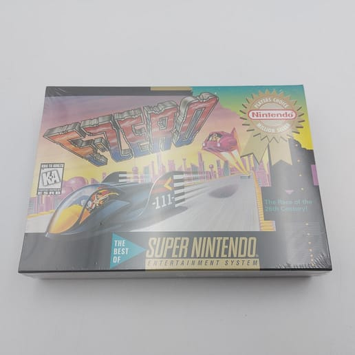 F-Zero Super Nintendo (NTSC-U, Inplastad)
