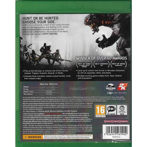 Evolve Xbox One (Begagnad)