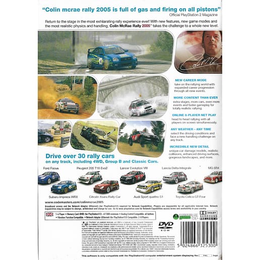 Colin McRae Rally 2005 Playstation 2 PS2 (Begagnad)