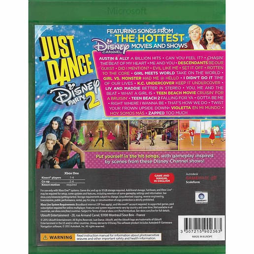 Just Dance Disney Party 2 Xbox One Kinect (Begagnad)