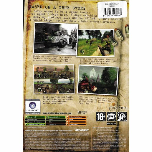 Brothers in Arms Road to Hill 30 Xbox (Begagnad)