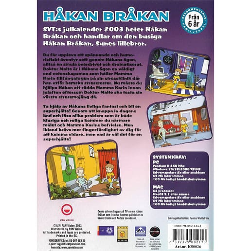 Håkan Bråkan Julkalendern 2003 PC CD Swedish (Begagnad)
