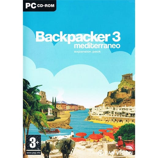 Backpacker 3 Mediterraneo Expansion Pack PC CD Nordic (Begagnad)