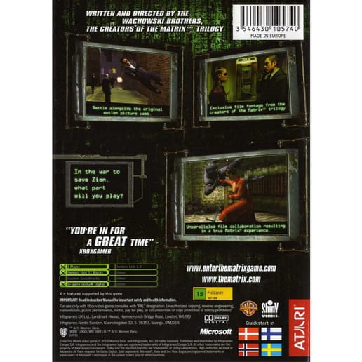 Enter the Matrix Xbox (Begagnad)