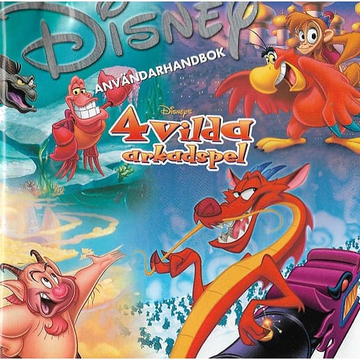 Disney 4 Vilda Arkadspel PC CD Swedish (Begagnad)