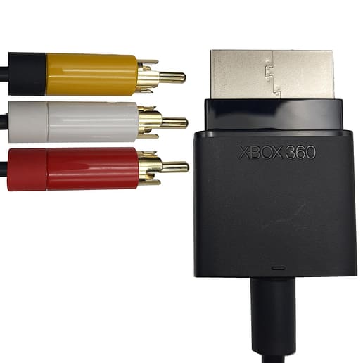 AV RCA Bildkabel Original Xbox 360 S/E (Begagnad)