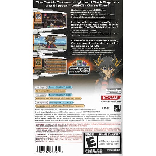 Yu-Gi-Oh! 5Ds Tagforce 4 Playstation Portable PSP ESRB (Begagnad)