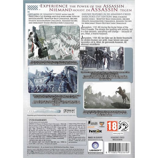 Assassins Creed Directors Cut Edition PC DVD (Begagnad)