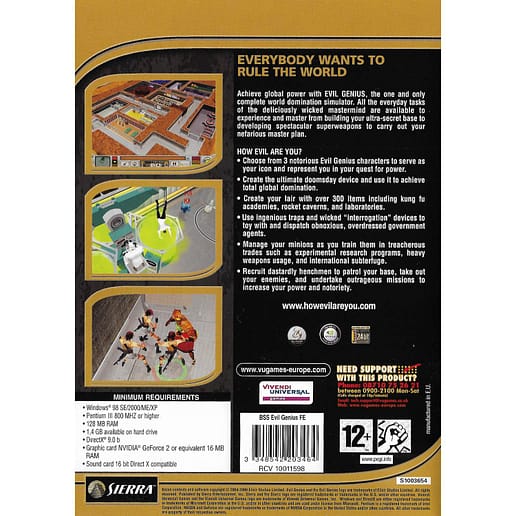 Evil Genius PC CD Best Seller Series (Begagnad)