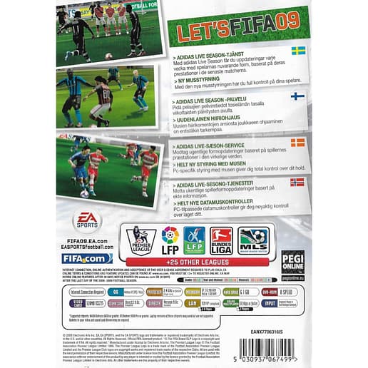 FIFA 09 PC DVD Nordic (Begagnad)