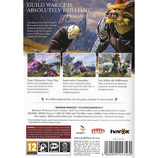 Guild Wars 2 PC DVD (Begagnad)