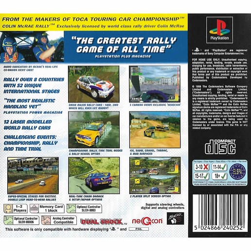 Colin McRae Rally Playstation 1 PS1 (Begagnad)
