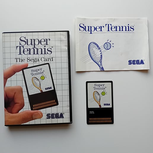 Super Tennis The Sega Card Sega Master System