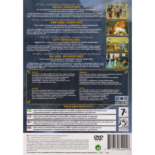 EverQuest Online Adventures Playstation 2 PS2 (Begagnad)
