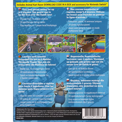Animal Kart Racer Bundle Pack Nintendo Switch (Code in a box)