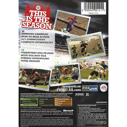 FIFA 07 Xbox Swedish (Begagnad)