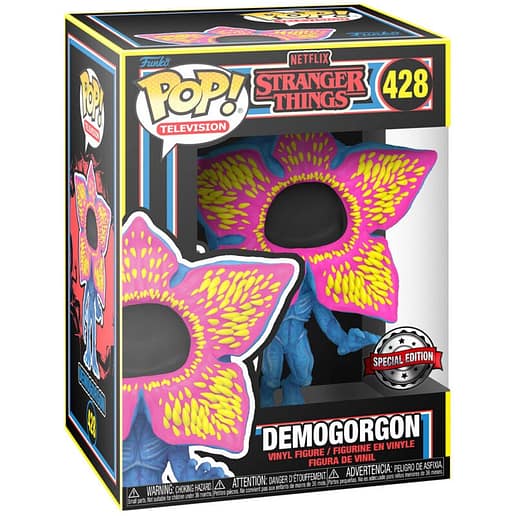 POP figure Stranger Things Open Face Demogorgon Black Light Exclusive